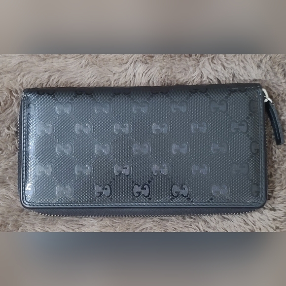 Authentic gucci zippered canvas long wallet for men - Picture 2 of 11